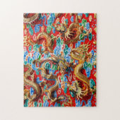 寺院のドラゴン ジグソーパズル (縦)