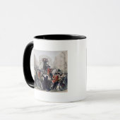 寺院のバーのさらし台のダニエル・デフォーの眺め マグカップ (正面左)