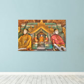 寺院の仏像 キャンバスプリント (インサイチュ (ウッドフロア))