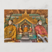寺院の仏像 ポストカード (正面)