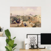 寺院の場所を示すオマールのモスク ポスター (ホームオフィス)