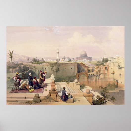 寺院の場所を示すオマールのモスク ポスター (正面)