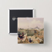 寺院の場所を示すオマールのモスク 缶バッジ (正面&裏面)