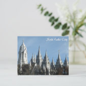 寺院の塔 – ソルトレークシティー ポストカード (スタンド正面)