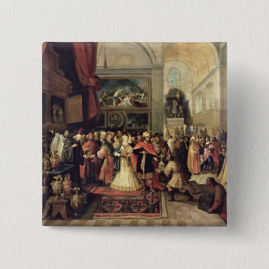 寺院の宝庫のSolomon、1633年 缶バッジ (正面)