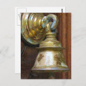 寺院の扉の上にチェティアーヒンズーの鐘 ポストカード (正面/裏面)