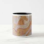 寺院の清潔になること ツートーンマグカップ (中央)