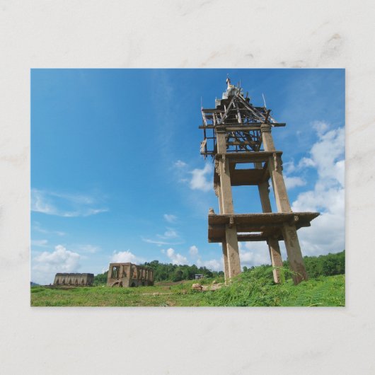 寺院の溺死。 ポストカード (正面)