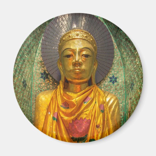 寺院の黄金仏 マグネット (正面)