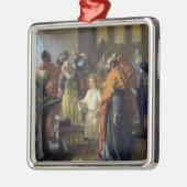 寺院の12歳のイエス・キリスト、1851年 メタルオーナメント (左)