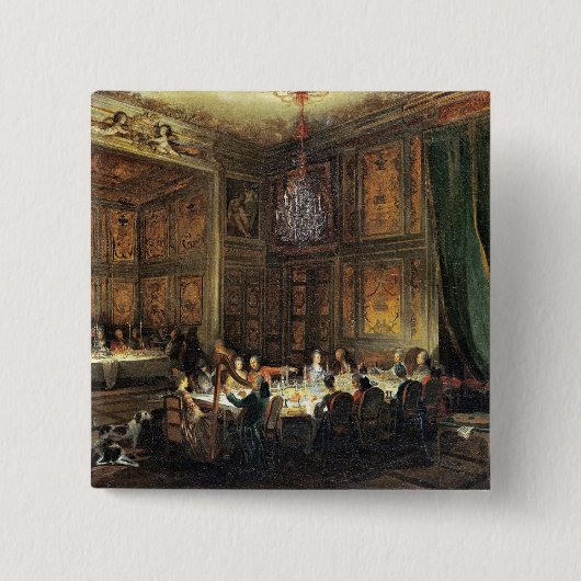 寺院のContiの王子の夕食 缶バッジ (正面)