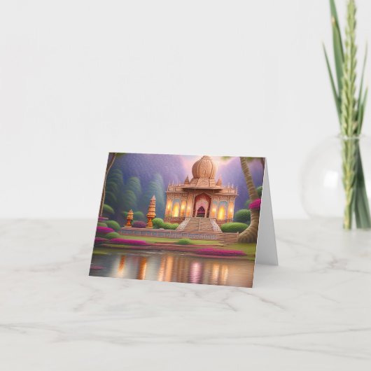 寺院は信仰とスピリチュアルの場 ノートカード (正面)