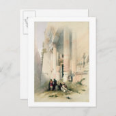 寺院はEl Khasne、Petra、1839年3月7日、plを呼びました ポストカード (正面/裏面)