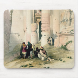 寺院はEl Khasne、Petra、1839年3月7日、plを呼びました マウスパッド