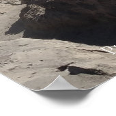 寺院への埃っぽい道路インドネシア旅行先 ポスター (角)