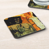 寺院仏像印象抽象芸術 コースター (左側)