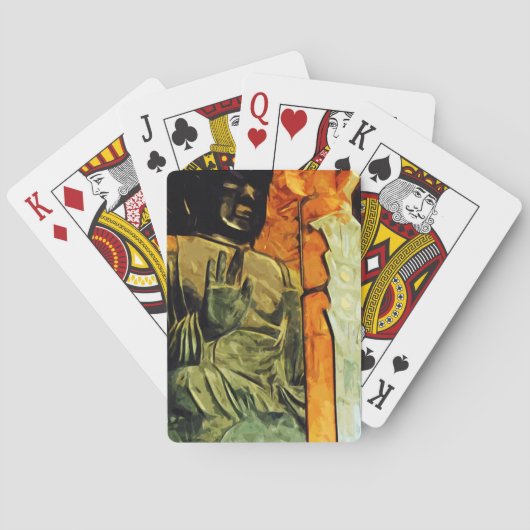 寺院仏像印象抽象芸術 トランプ (裏面)