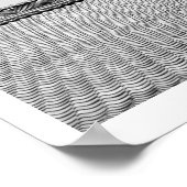 寺院屋根：京都 ポスター (角)