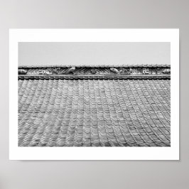 寺院屋根:京都 ポスター