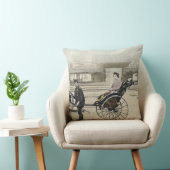 寺院、c.1880 (手coの前の「Jinrikisha」 クッション (椅子)