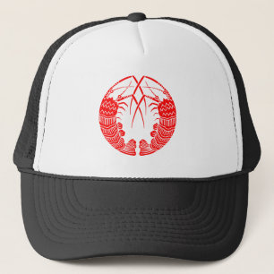 対い海老の丸 キャップ