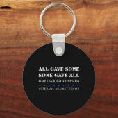 対して与え骨の棘のある退役軍人もあった キーホルダー (正面)