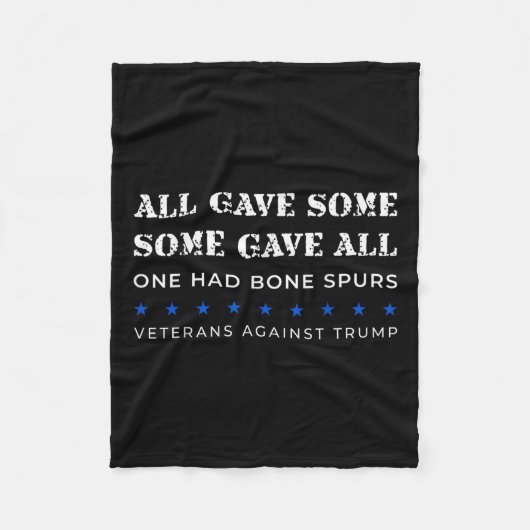 対して与え骨の棘のある退役軍人もあった フリースブランケット (正面)