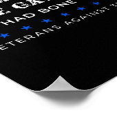 対して与え骨の棘のある退役軍人もあった ポスター (角)