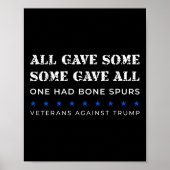 対して与え骨の棘のある退役軍人もあった ポスター (正面)