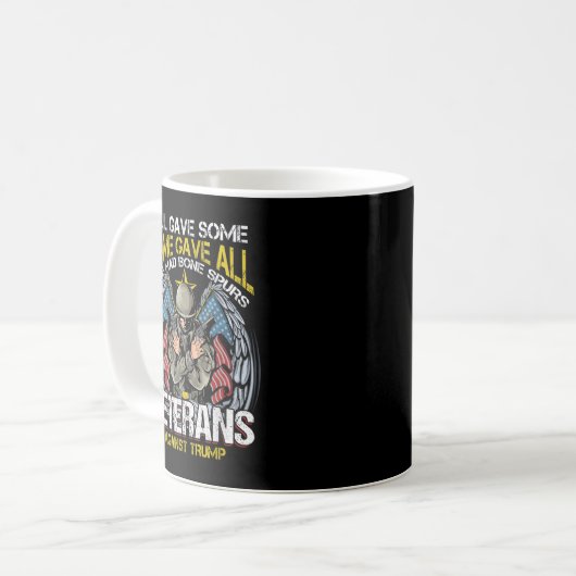 対して与え骨の棘のある退役軍人を持つ者は皆一人いた コーヒーマグカップ (正面左)