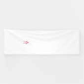 対して赤とピンクの色合いの3つの棒つきキャンデー 横断幕 (横)