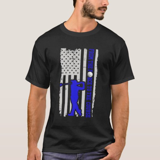 対する力からコースゴルフに至退職したるまで Tシャツ (正面)