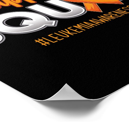 対する軍人白血病認識度戦士の戦いを支援する ポスター (角)