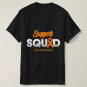 対する軍人白血病認識度戦士の戦いを支援する Tシャツ (デザイン正面)