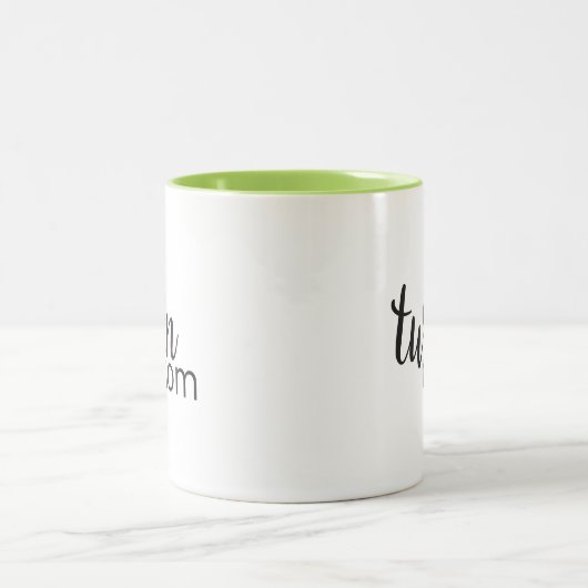 対のお母さんのマグ ツートーンマグカップ (中央)