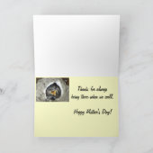 対のひな鳥の母の日カード カード (内部)