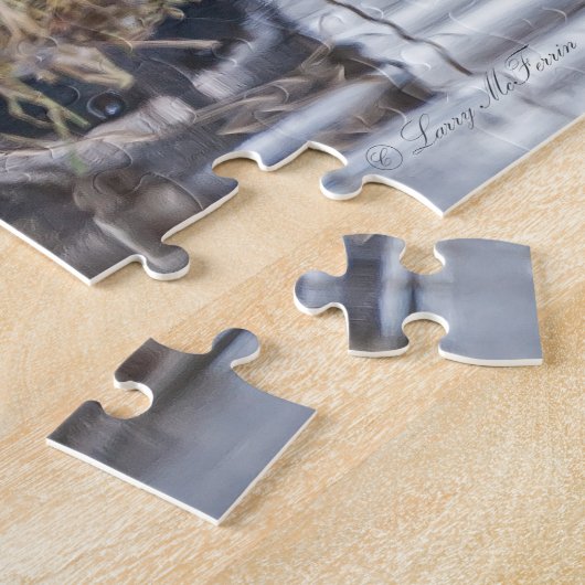 対のアライグマ ジグソーパズル (側面)