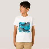 対のイタチザメ Tシャツ (正面フル)