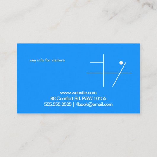 対のイルカ 名刺 (裏面)