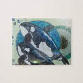 対のシャチ ジグソーパズル (横)