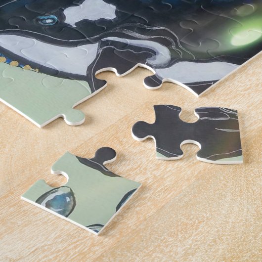 対のシャチ ジグソーパズル (側面)