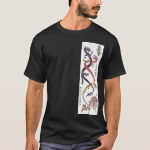 対のドラゴンのワイシャツ Tシャツ