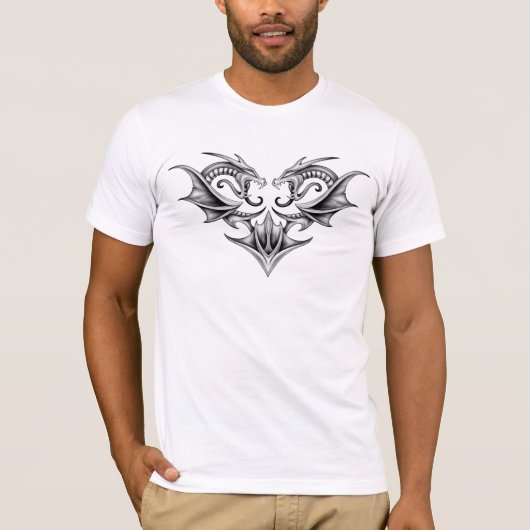 対のドラゴン Tシャツ (正面)