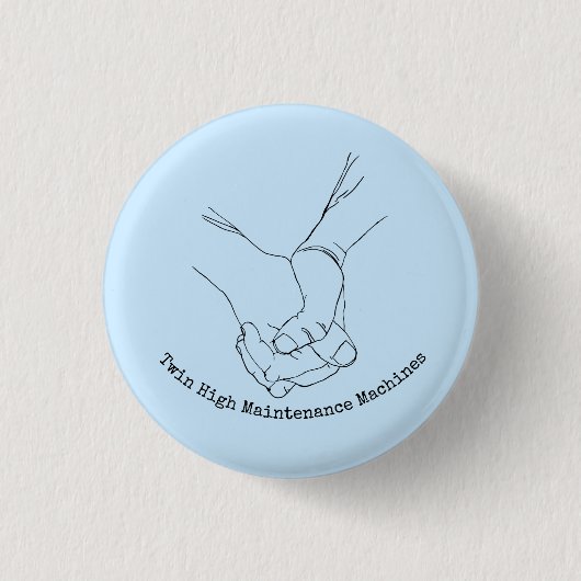 対のハイメンテナンス機械 缶バッジ (正面)