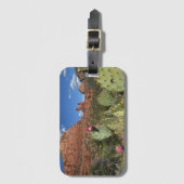 対のビュートの眺め|セドナ、アリゾナ ラゲッジタグ (正面縦)