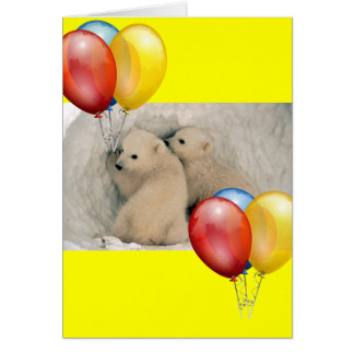 対のベビーの白くま