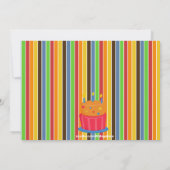 対のボーリングの誕生日のパーティの招待状 招待状 (裏面)