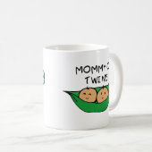 対のポッドのお母さん コーヒーマグカップ (正面右)