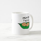 対のポッドのミイラ コーヒーマグカップ (正面右)