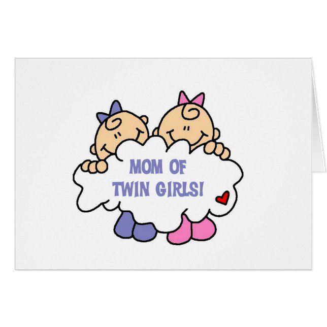 対の女の子のお母さん (正面横)